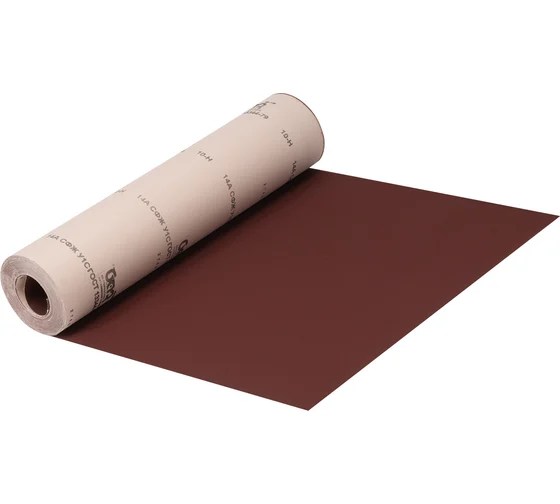 Шкурка на тканевой основе, серия 14а, зерн. 10Н (P120), 800 мм х 30 м, водост. (БАЗ)// Россия